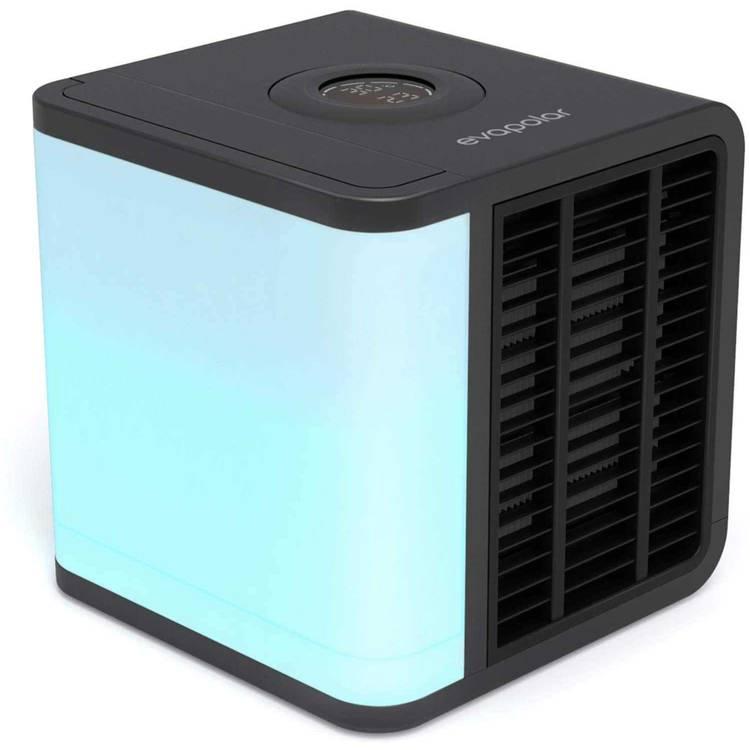 Evapolar evaLIGHT Plus Personal Portable Air Cooler 10W, Evaporative Air Cooler and Humidifier / Cleaner, Portable Air Conditioner - Black