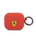 CG Mobile Ferrari Scuderia Silicone Case with Ring for Airpods 3 - Red
