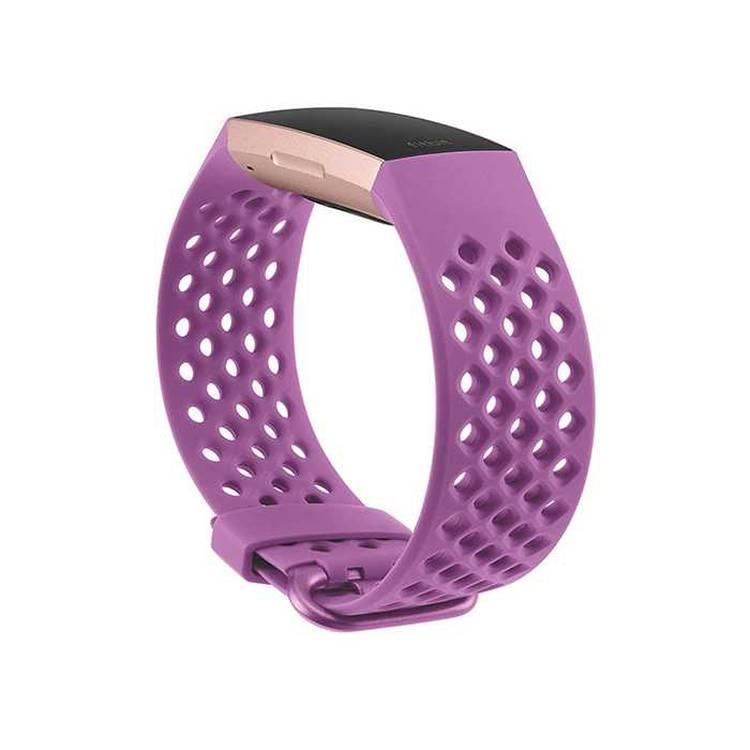 Fitbit Charge3 Silicone Sport Band - Berry ( L )