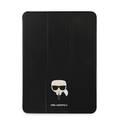 Karl Lagerfeld PU Saffiano Karl Head Folio Case for iPad 11" - Black