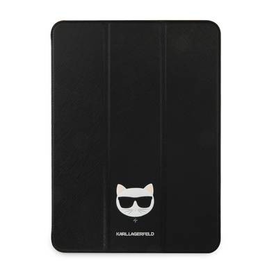 Karl Lagerfeld PU Saffiano Choupette Head Folio Case for iPad 12.9" - Black