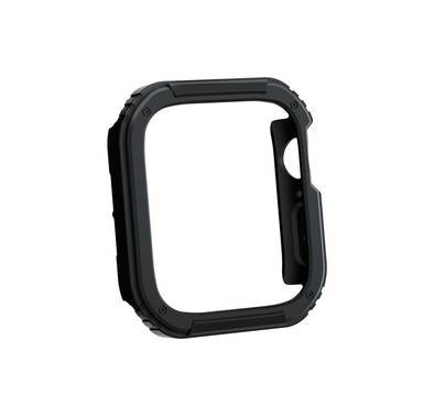 Green Lion Guard Pro Armor TPU Case with Glass for Apple Watch 44mm - Black