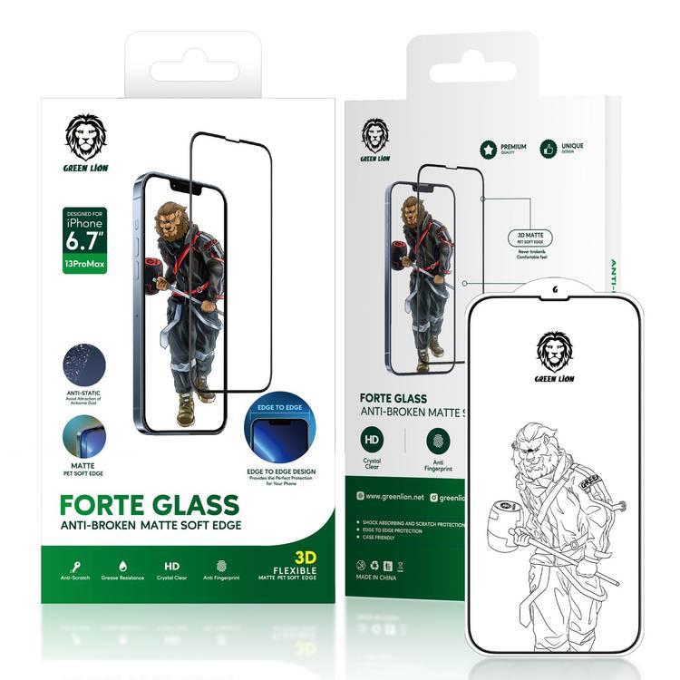 Green Lion 3D Forte HD Glass Full Curved Screen Protector for iPhone 13 / 13 Pro - Clear