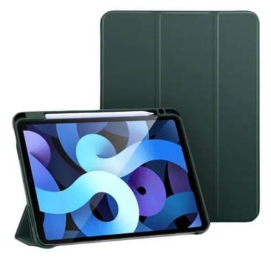 Green Lion Premium Leather Case Combo with Pen for Apple iPad 10.2" 2019, Synthetic Leather, Magnetically Detachable Keyboard with Anti-Slip Interior, Anti Scratch - Green