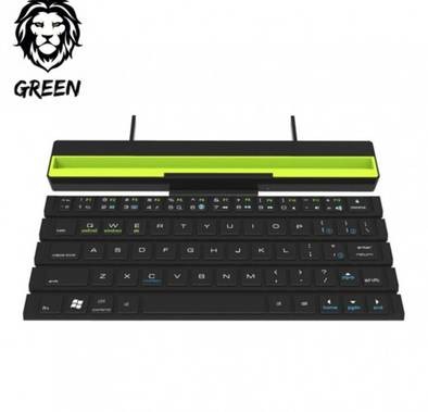 Green Lion Multi-Functional Rollable Wireless Keyboard ( Arabic / English ) - Black