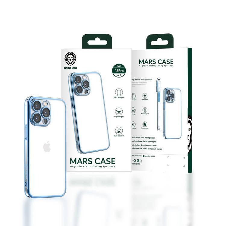 Green Lion Mars Electroplating TPU Case for iPhone 13 Pro ( 6.1" ) - Blue