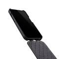 Melkco Jacka Series Lai Chee Pattern Premium Leather  Cover Case for Apple iPhone 13 Pro (6.1") - (Black LC)