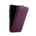 Melkco Jacka Series Lai Chee Pattern Premium Leather  Cover Case for Apple iPhone 13 Pro Max (6.7") - (Purple LC)