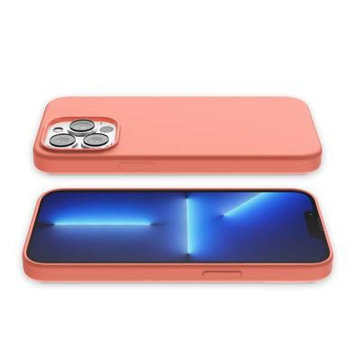 Green Lion Liquid Silicone Case for iPhone 13 Pro 6.1", Shockproof Bumper Protection, Anti-Scratch, Anti-Fingerprint - Pink