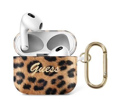 Guess TPU Shinny Leopard Case for Airpods 3 - Gold