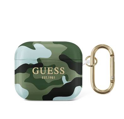 Guess TPU Shinny Camouflage Case for Airpods 3 - Kaki