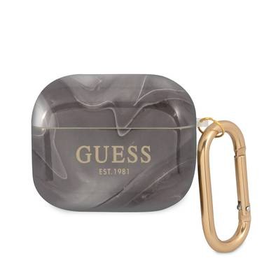 Guess TPU Shinny New Marble Case for Airpods 3 - Black