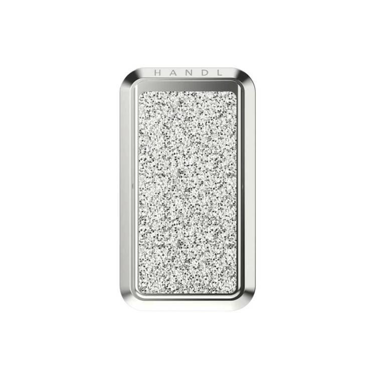 Handl Smoothe HX1000-SIA Glitter Mobile Grip and Stand for Smartphone Take better selfies, stabilize video and so much more  - Silver