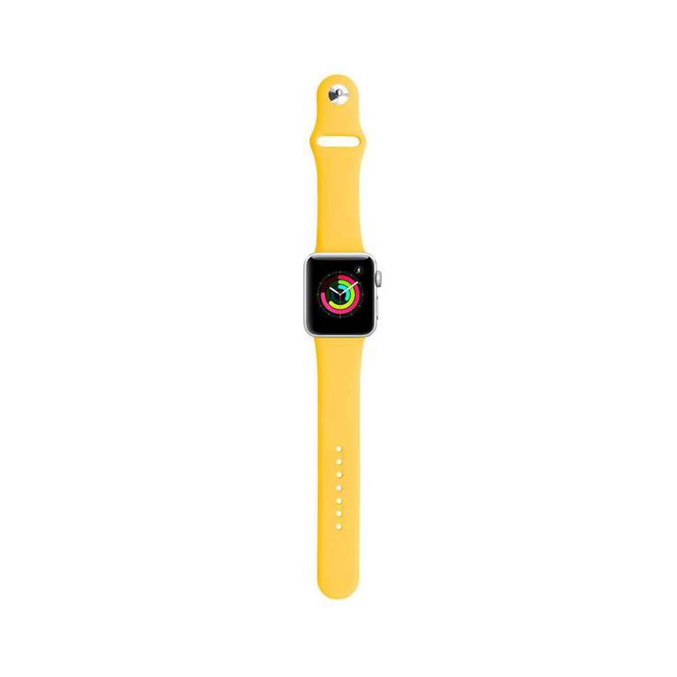 iGuard by Porodo Silicone Watch Band for Apple Watch 44mm / 42mm - Neon Yellow