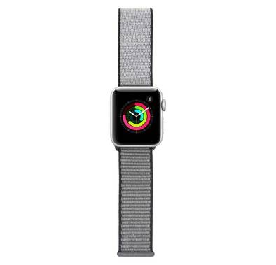 iGuard by Porodo Nylon Watch Band For Apple Watch 44mm/42mm - Light Gray
