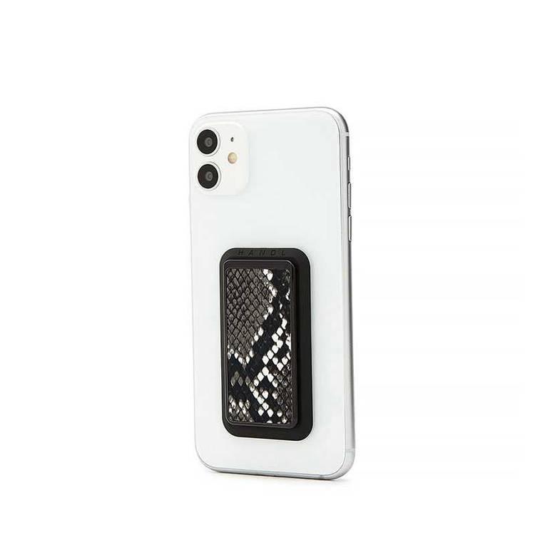 Handl Animal Snake Mobile Stand Phone Grip - Black/White