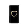 Handl Heart Mobile Stand Phone Grip - Black/Gold