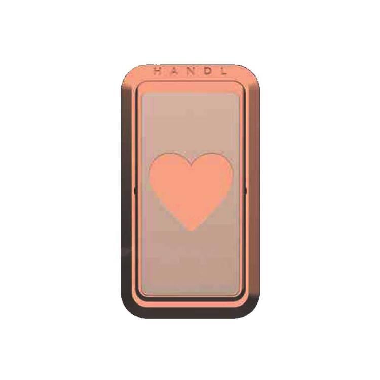Handl Heart Mobile Stand Phone Grip - Rose Gold