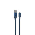 Porodo Aluminum Braided Lightning Cable 1.2M 2.4A - Blue