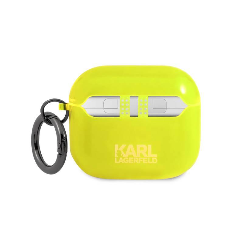 Karl Lagerfeld TPU Choupette Fluo Case for Apple Airpods 3 - Yellow