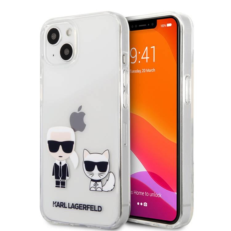 Karl Lagerfeld PC/TPU Hard Case Ikonik Choupette For iPhone 13 (6.1 ) - Transparent