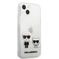 Karl Lagerfeld PC/TPU Hard Case Ikonik Choupette For iPhone 13 (6.1 ) - Transparent