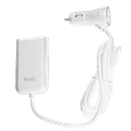 Budi 4 Port Car Charger De Voiture 41W 4 USB - White
