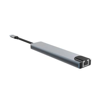 USB-C Hub Green Lion GN12IN1HUB 12 in 1 USB-C Hub 4K - Gray