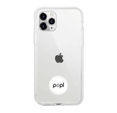 Popl Digital Business Card and Phone Accessory - NFC Tag That Instantly Shares Social Media, Contact Info, Music, Payment Platforms and More - Compatible with iOS and Android - White
