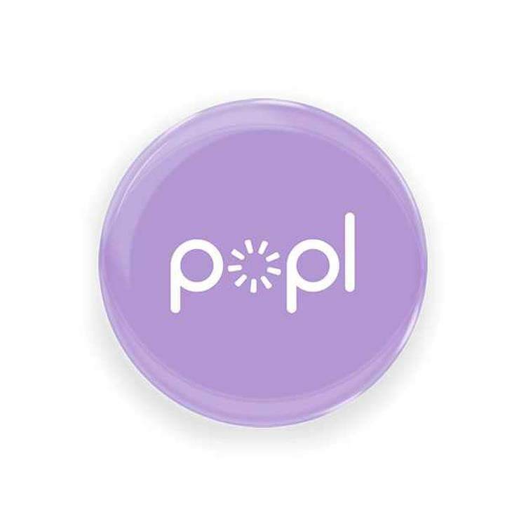 Popl Digital Business Card and Phone Accessory - NFC Tag That Instantly Shares Social Media, Payment Platforms and More - Compatible with iOS and Android - Purple