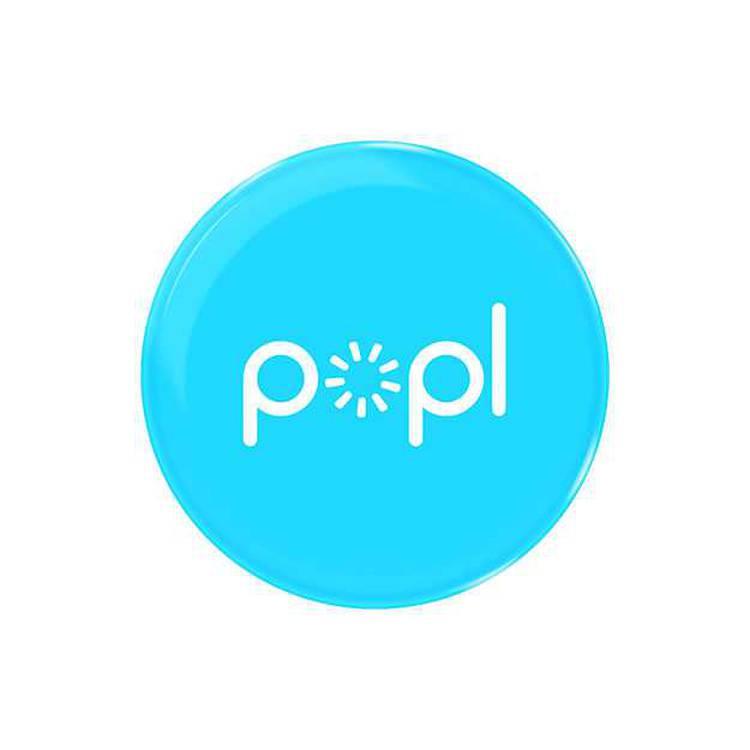 Popl Digital Business Card and Phone Accessory - NFC Tag That Instantly Shares Social Media, Contact Info, Music, Payment Platforms - Compatible with iOS and Android - Blue