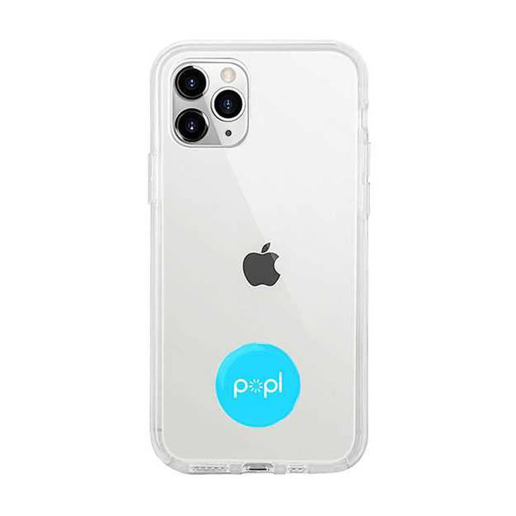 Popl Digital Business Card and Phone Accessory - NFC Tag That Instantly Shares Social Media, Contact Info, Music, Payment Platforms - Compatible with iOS and Android - Blue
