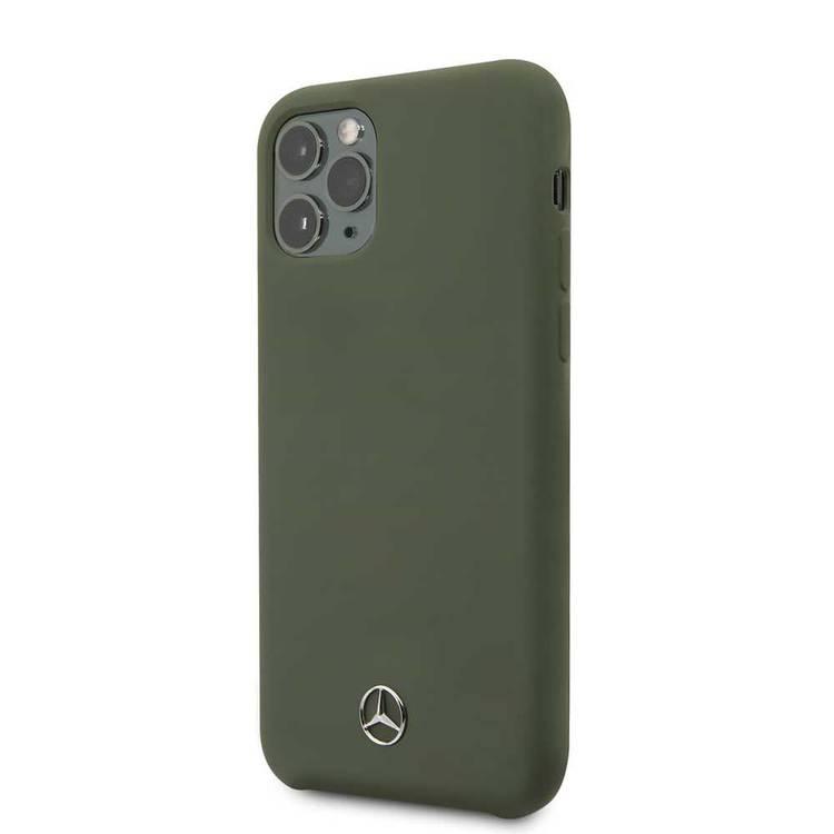 CG MOBILE Mercedes-Benz Liquid Silicone Phone Case for iPhone 11 Pro Officially Licensed - Midnight Green