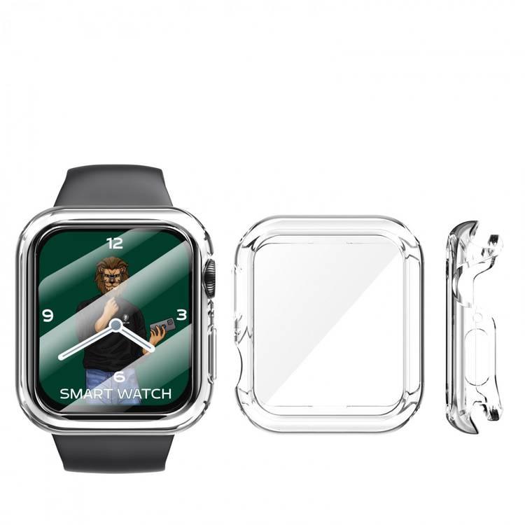 Green Lion Guard Plus PC Watch Case for Apple Watch 41mm - Transparent