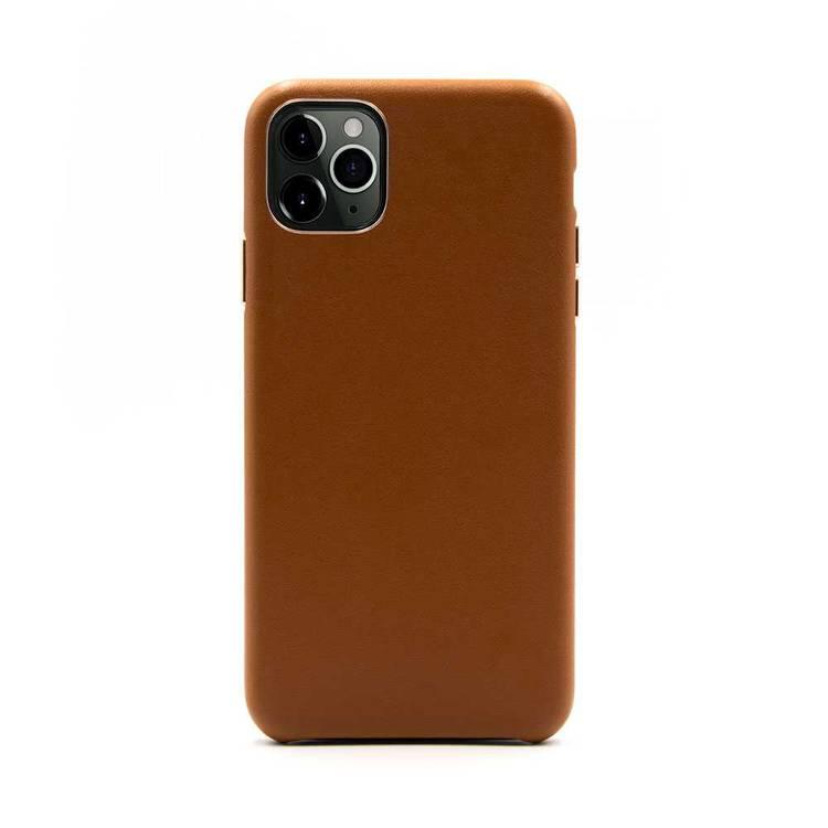 Porodo Classic Leather Back Case For iPhone 11 Pro - Brown