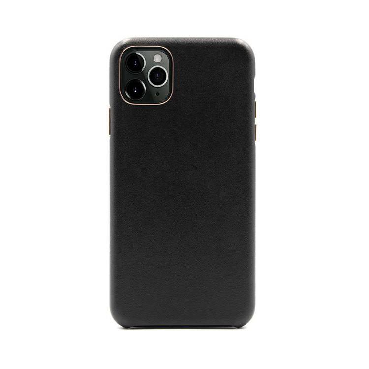 Porodo Classic Leather Back Case For iPhone 11 Pro Max - Black