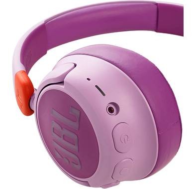 JBL JR460NC Wireless Over-Ear Noice Cancelling for Kids Headphones - pink