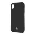 CG MOBILE Mercedes-Benz Silicone Phone Case with Microfiber Lining for iPhone Xr Officially Licensed - Black