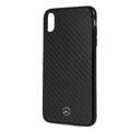 CG MOBILE Mercedes-Benz Real Carbon Fiber Hard Phone Case for iPhone Xs Max Officially Licensed - Black