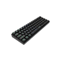 Porodo Gaming 68Keys Mechanical Keyboard with Wired and Bluetooth Dual Version ( English / Arabic ) - Black