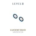 LEVELO Lucent Duo Lens Protector Compatible for iPhone 13 Mini & 13 (2pcs) 9H Hardness | Bubble Free | Ultra Thin & Full Coverage Camera Lens Protector | Anti-Scratch - Blue