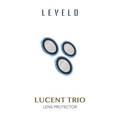 LEVELO Lucent Trio Lens Protector Compatible for iPhone 13 Pro & 13 Pro Max (3pcs) 9H Hardness | Bubble Free | Full Coverage Camera Lens Protector | Anti-Scratch - Sierra Blue