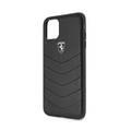 iPhone 11 Pro Max Ferrari FEHQUHCN65BK Heritage Quilted Leather Hard Case