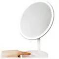 مرآة ماكياج جوردان وجودي مع ضوء ليد من شاومي - أبيض