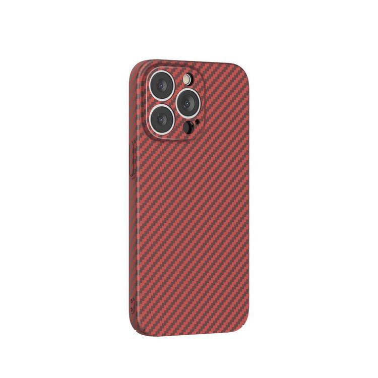 Green Lion Carbon Fiber Case for iPhone 13 Pro Max 6.7" - Red