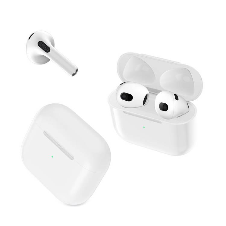 Green Lion True Wireless Earbuds 3 with Smart Touch Control | Pure Sound Base | IPX5 Waterproof |  Free Silicone Protective Case | Wireless Charging Compatible - White