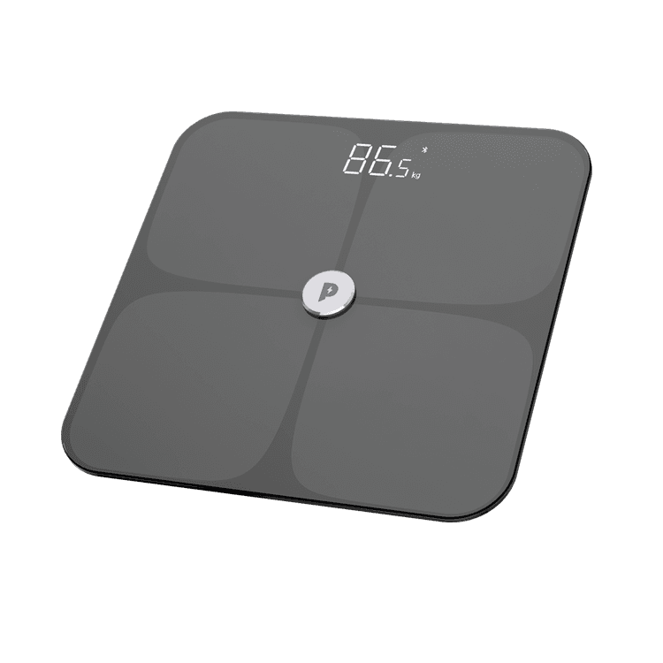 Weighing Scale Powerology Wi-Fi Body Weighing Scale Measuring Instruments - Black