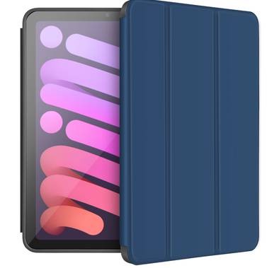 Green Lion Premium Leather iPad Cover Compatible for Apple iPad Mini 8.3" 2021 - Blue
