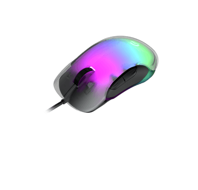 Porodo Gaming RGB 8D Crystal Shell Mouse 12800 DPI | Ergo...