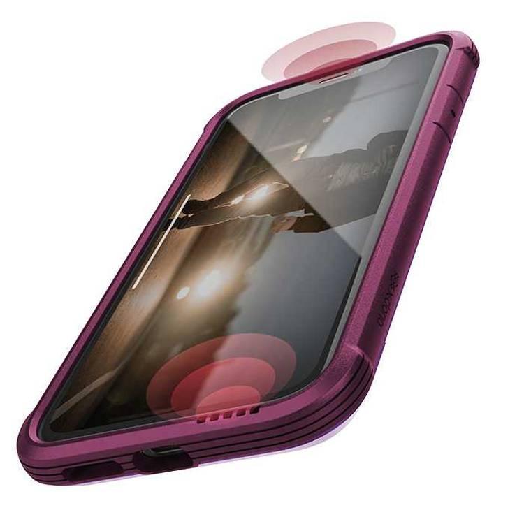 X-Doria Defense Shield Phone Case Compatible for iPhone Xr (6.1") Shock-Absorption iPhone Xr Cover - Purple